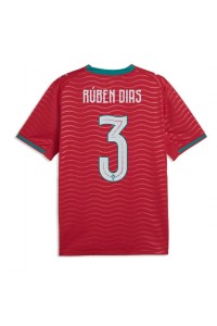 Portugali Ruben Dias #3 Jalkapallovaatteet Kotipaita MM-kisat 2026 Lyhythihainen
